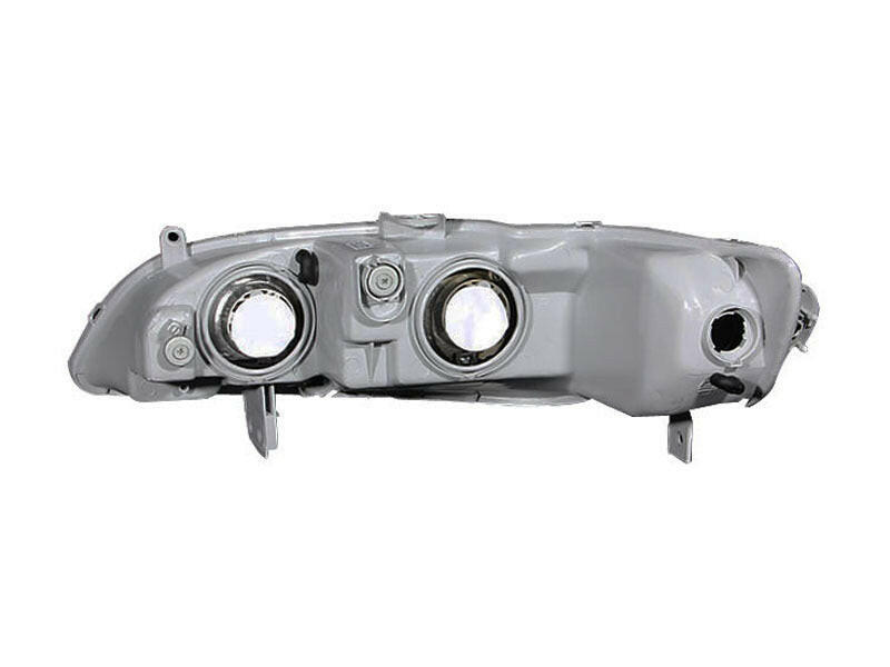 ANZO 1998-2002 Honda Accord Crystal Headlights Black Headlights ANZO