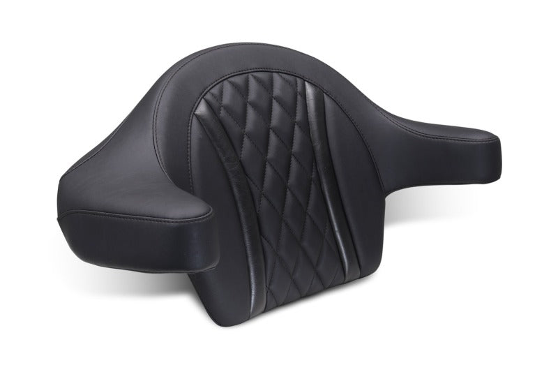 Mustang 23-25 Harley CVO Road Glide (ST) Deluxe Diamond Ext Arm Wrap-around Backrest Black Backrests Mustang Motorcycle