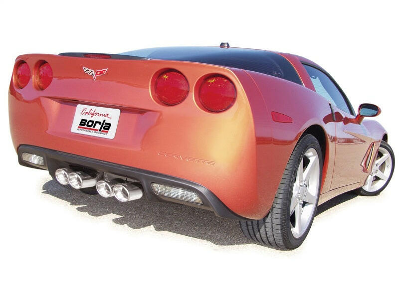 Borla 05-08 Chevrolet Corvette Coupe/Conv 6.0L/6.2L 8cyl 4spd/6spd RWD inS-Type IIin Catback Exhaust Catback Borla