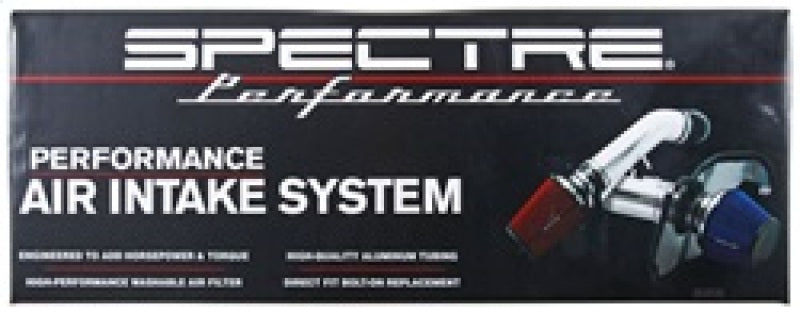 Spectre 10-12 Chevy Camaro V8-6.2L F/I Air Intake Kit - Clear Anodized w/Red Filter Cold Air Intakes Spectre