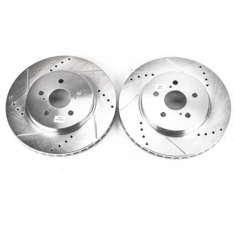 Power Stop 04-06 Lexus RX330 Front Evolution Drilled & Slotted Rotors - Pair Brake Rotors - Slot & Drilled PowerStop
