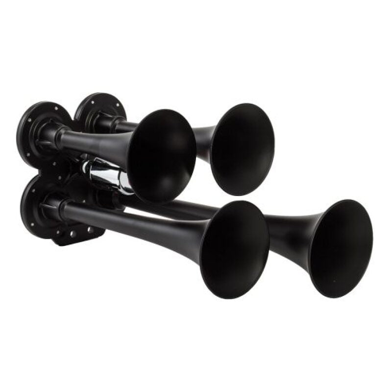 Kleinn Black Quad Horn/ 12.5In/10In/7.5In/6In - XCR2.0 Coated Zinc Alloy Horns Kleinn Air Horns