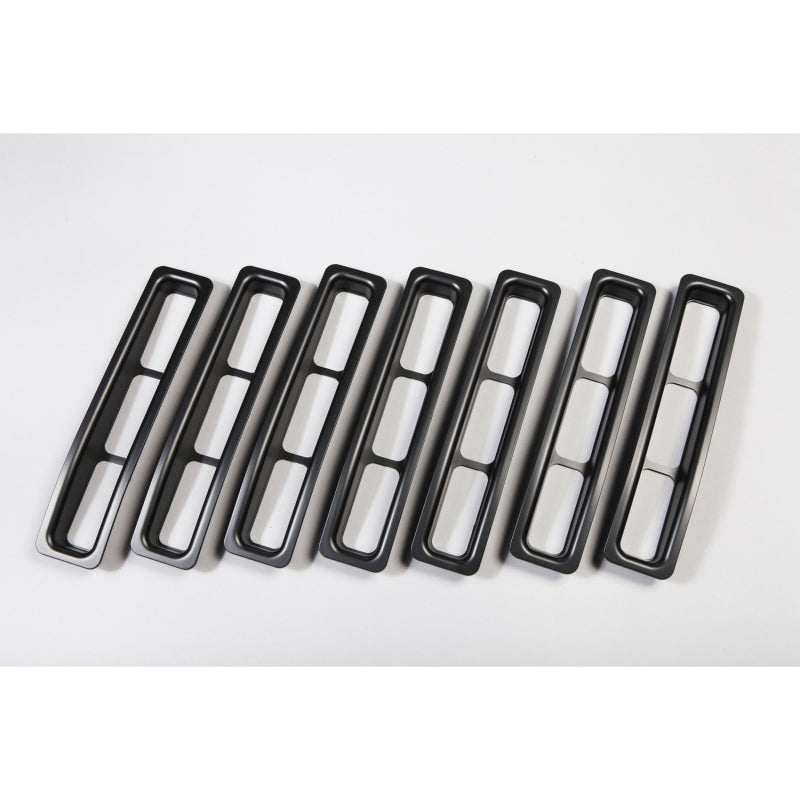 Rugged Ridge Grille Inserts Black 97-06 Jeep Wrangler Grilles Rugged Ridge