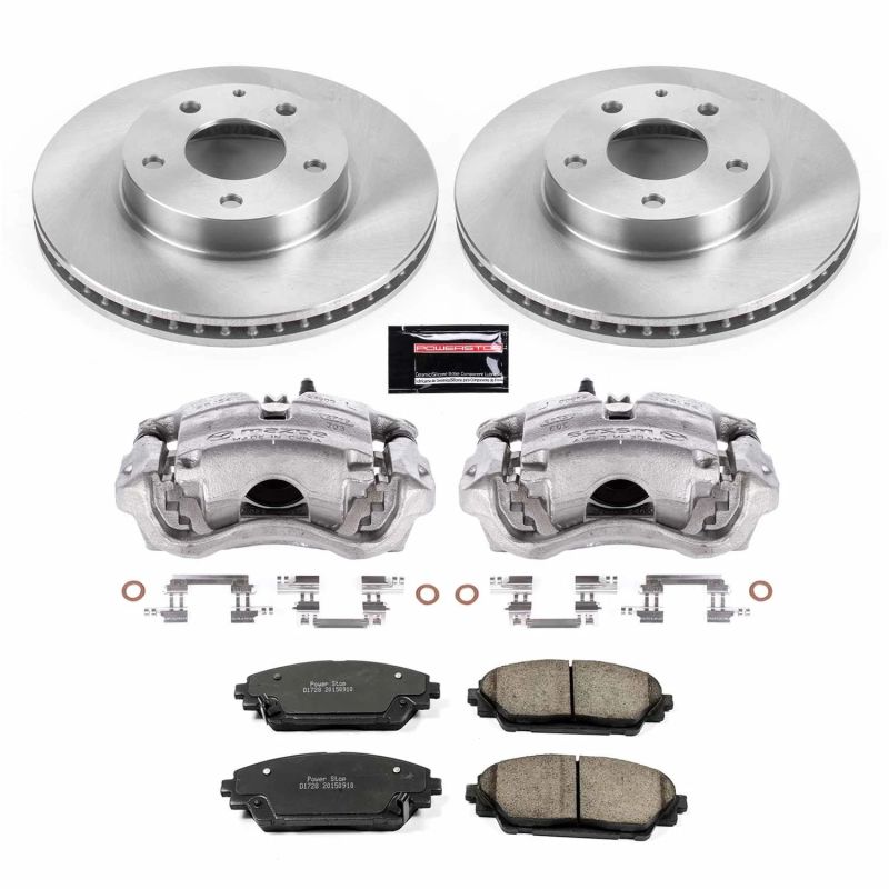 Power Stop 14-16 Mazda 3 Front Autospecialty Brake Kit w/Calipers Brake Kits - OE PowerStop