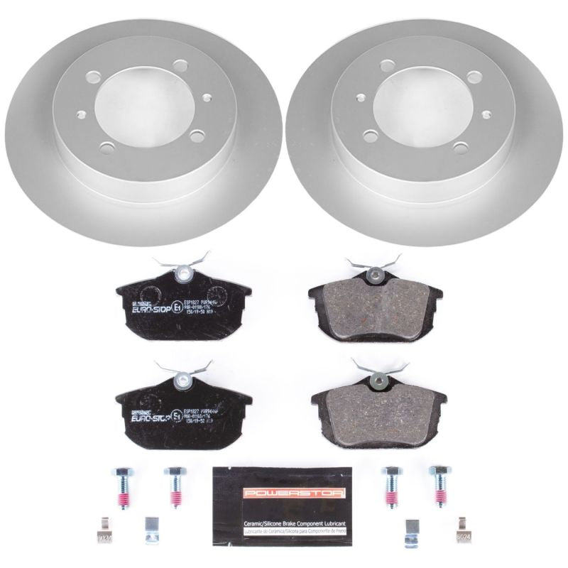 Power Stop 00-04 Volvo S40 Rear Euro-Stop Brake Kit Brake Kits - OE PowerStop