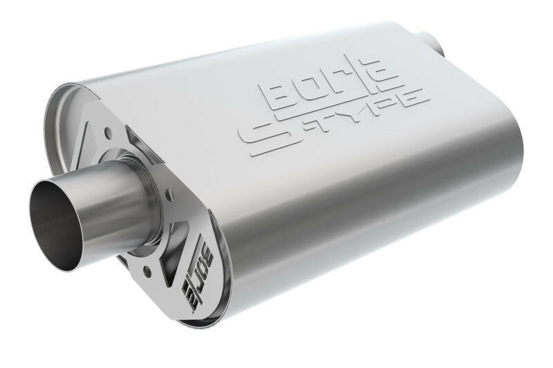 Borla CrateMuffler Big Block Chrysler/Dodge/Plymouth (Mopar) Offset/Offset 14inx4.35inx9in Muffler Muffler Borla