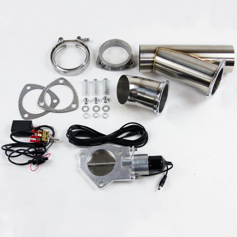 Granatelli 4.0in Stainless Steel Electronic Exhaust Cutout Exhaust Cutouts Granatelli Motor Sports
