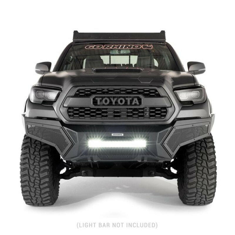 Go Rhino 16-21 Tacoma Element Front Bumper w/ Power Actuated Hide-away Light Bar Mount Tex Black Bumpers - Steel Go Rhino