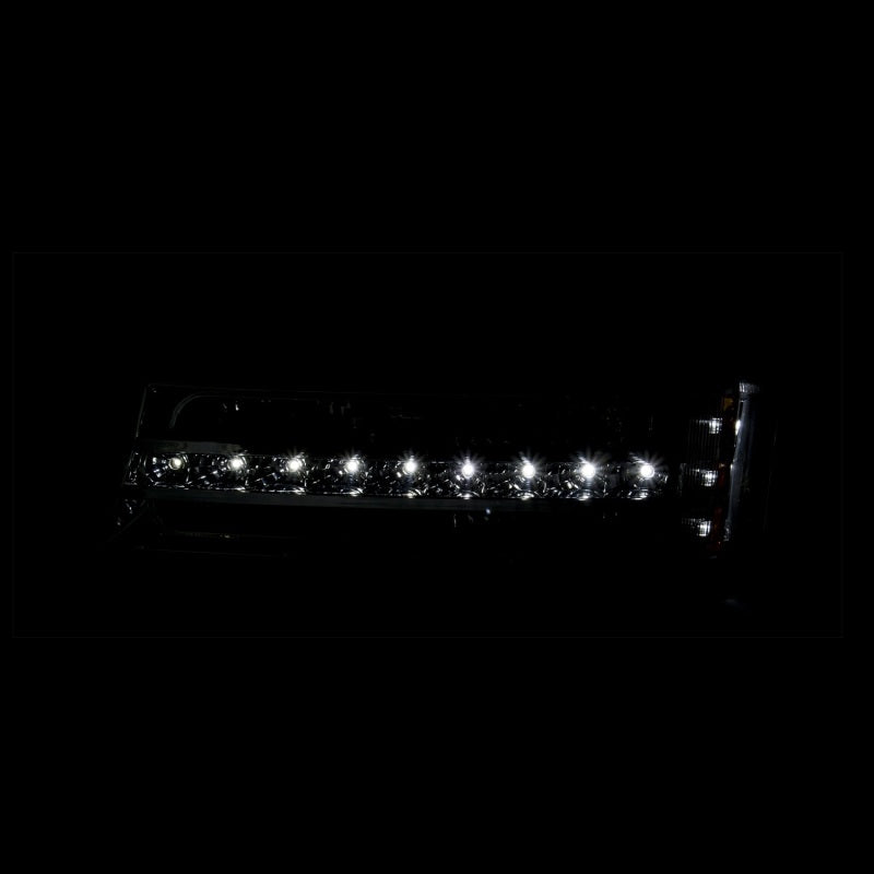 ANZO 2003-2006 Chevrolet Silverado 1500 LED Parking Lights Black w/ Amber Reflector Lights Corner ANZO