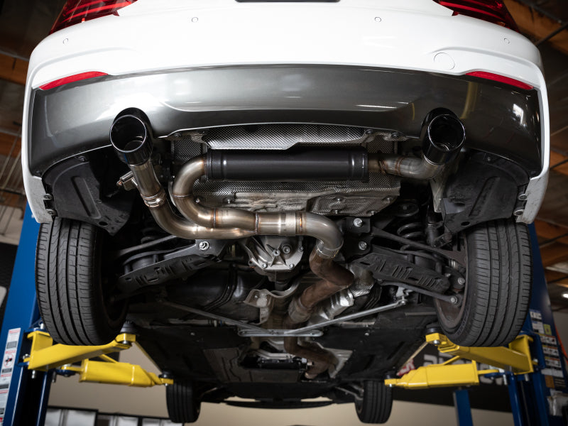 aFe MACHForce XP 3in to 2.5in 304 SS Axle-Back Exhaust w/ Black Tips 14-16 BMW M235i Axle Back aFe