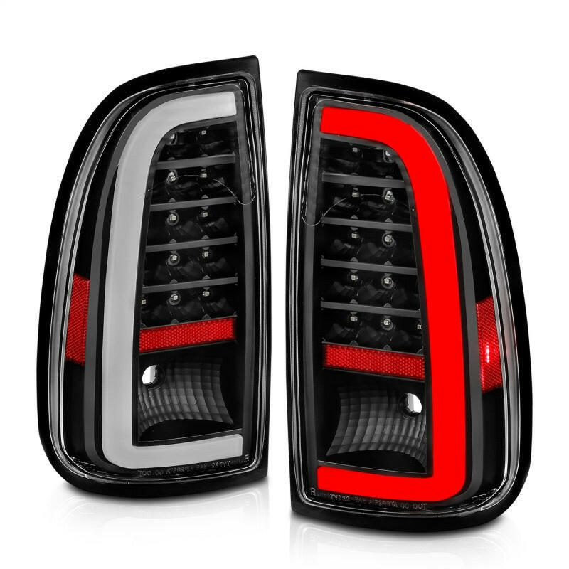 ANZO 00-06 Toyota Tundra LED Taillights w/ Light Bar Black Housing Clear Lens Tail Lights ANZO