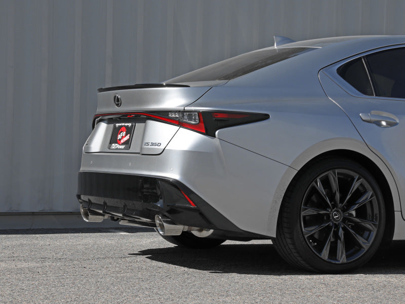 aFe Lexus IS350 14-22 V6-3.5L Takeda Axle-Back Exhaust System- Polished Tip Axle Back aFe