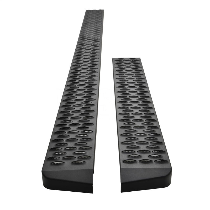 Westin Ford Transit Van 150/250/350 (46in Driver & 97in. Pass) Grate Steps Running Boards - Tex. Blk Running Boards Westin