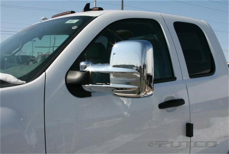 Putco 03-15 Chevrolet Silv - Towing Mirrors (w/o Turn Signals or Camera Sensors) Mirror Covers Exterior Trim Putco