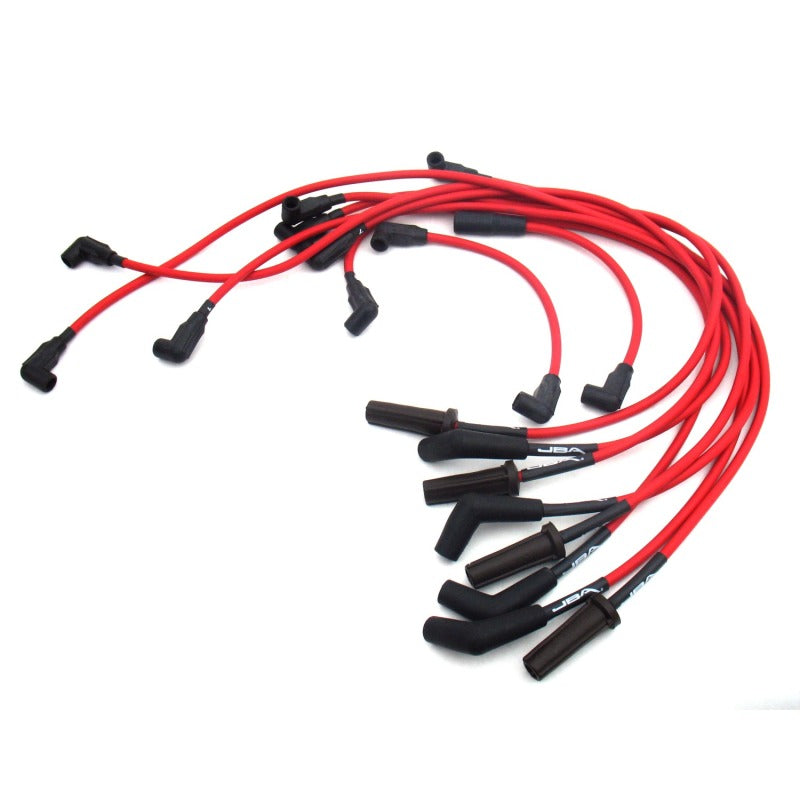 JBA 88-95 GM 454 Truck Ignition Wires - Red Spark Plug Wire Sets JBA