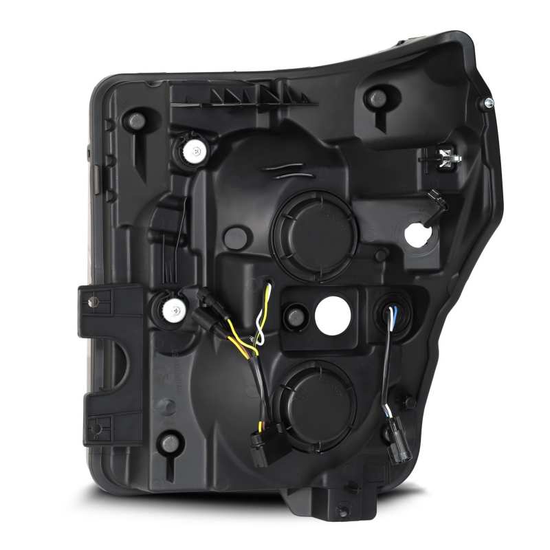 AlphaRex 11-16 Ford F-350 SD NOVA LED Projector Headlights Plank Style Blk w/Activ Light/Seq Signal Headlights AlphaRex