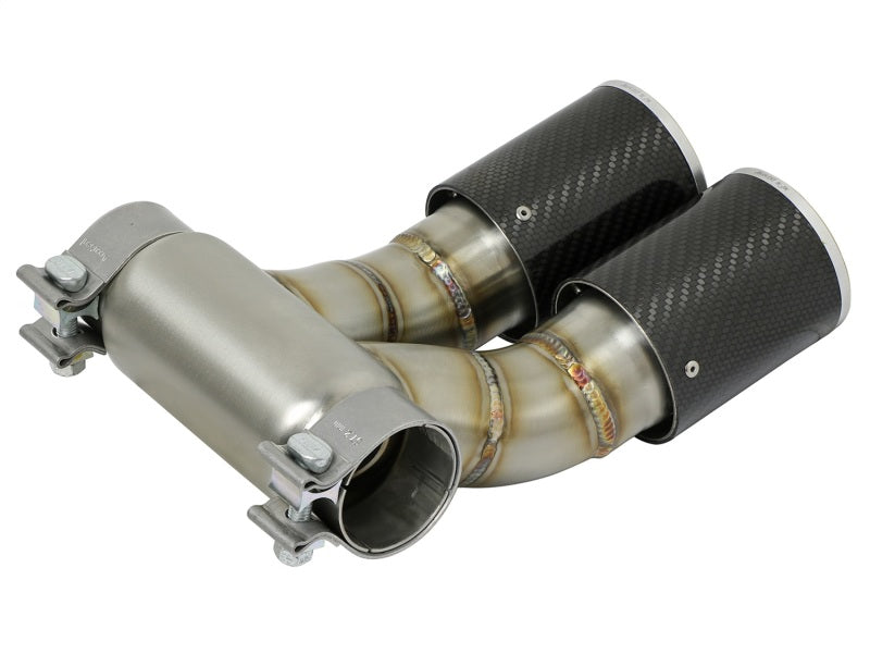 aFe Power 13-14 Porsche Cayman S / Boxster S Carbon Fiber Exhaust Tip Upgrade Catback aFe