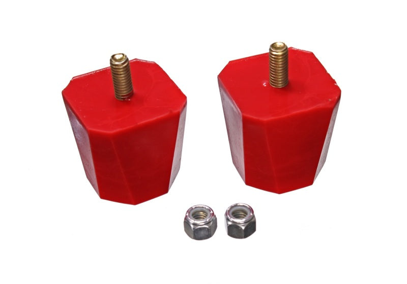 Energy Suspension Bump Stop 2in Tall 2in Square - Red Bushing Kits Energy Suspension