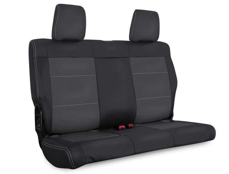 PRP 11-12 Jeep Wrangler JK Rear Seat Cover/2 door - Black/Grey Seat Covers PRP Seats