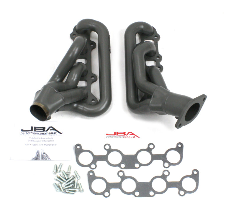 JBA 15-20 Ford Mustang 5.0L Coyote 1-3/4in Primary Ti Ctd Cat4Ward Header Headers & Manifolds JBA