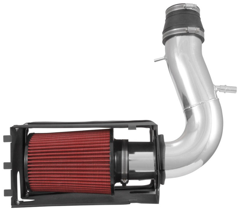 Spectre 11-19 Ford Explorer V6-3.5L F/I Air Intake Kit - Polished Aluminum w/Red Filter Cold Air Intakes Spectre