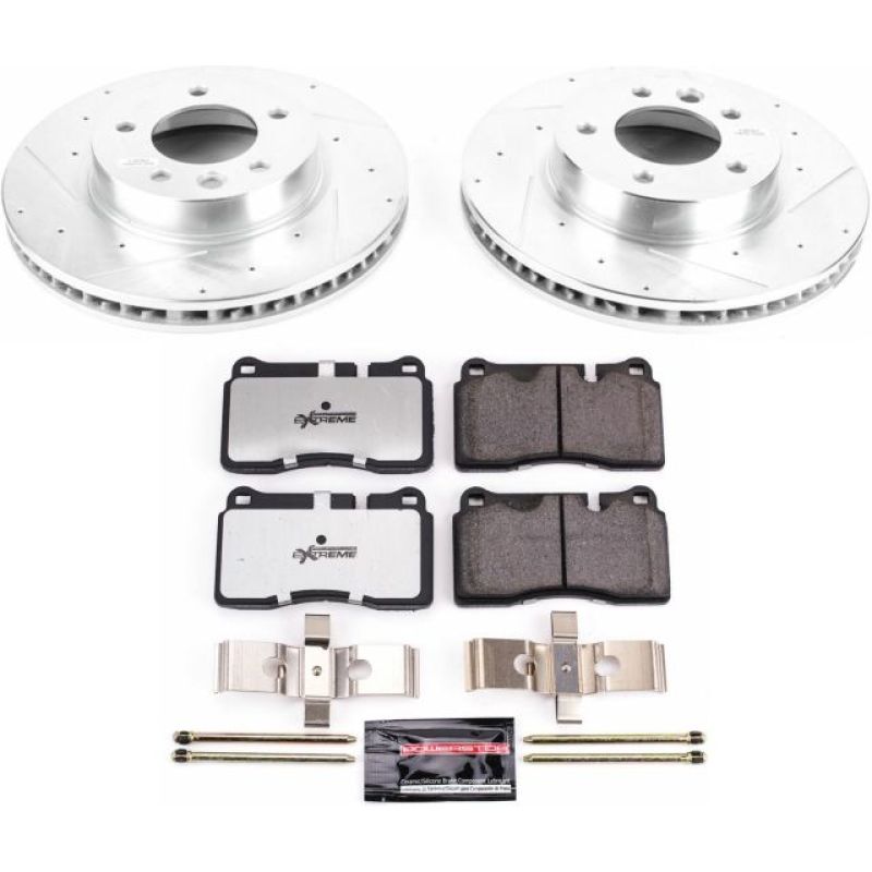 Power Stop 06-17 Volkswagen Touareg Front Z26 Street Warrior Brake Kit Brake Kits - Performance D&S PowerStop