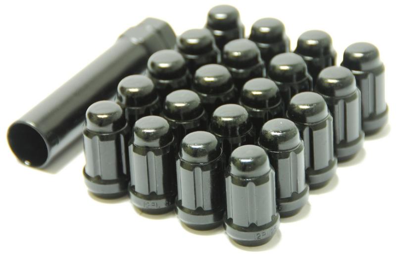 Wheel Mate Muteki Closed End Lug Nuts - Deep Black 12x1.50 Lug Nuts Wheel Mate