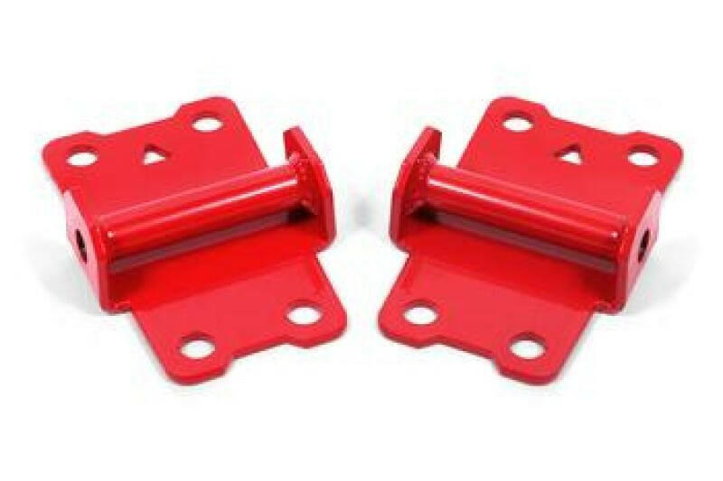 BMR 82-92 F-Body Motor Mount Kit, Lower Solid - Red Engine Mounts BMR Suspension