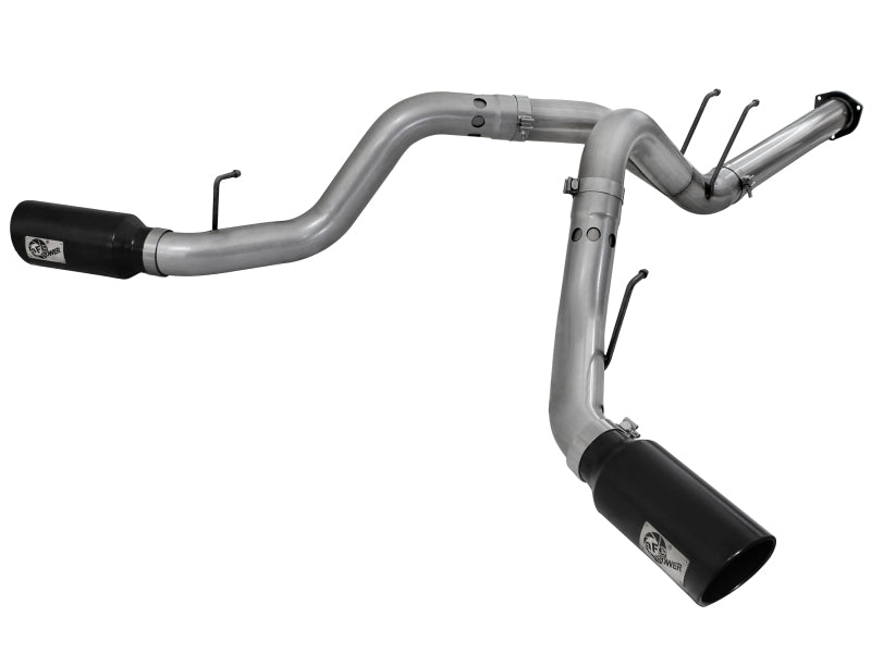 aFe Large Bore-HD DPF-Back Exhaust System Ford Diesel Trucks 11-14 V8-6.7L (td) DPF Back aFe