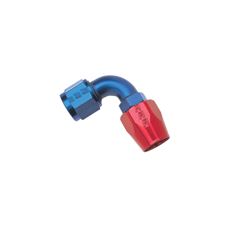 Russell Performance -16 AN Red/Blue 90 Degree Full Flow Hose End Fittings Russell
