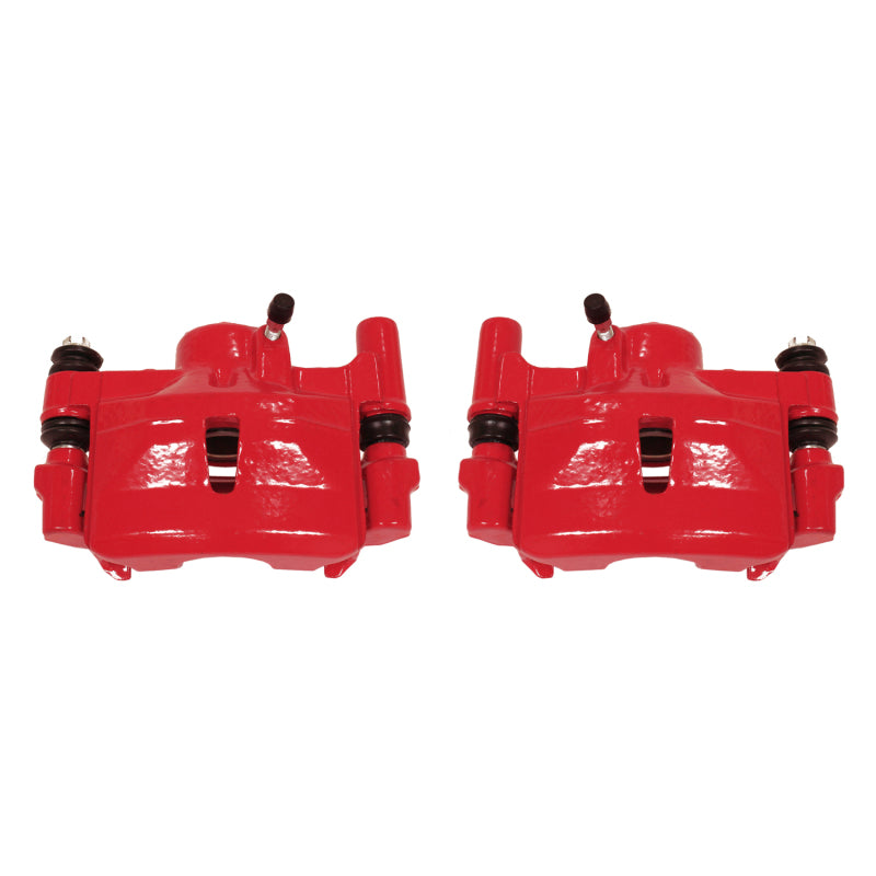 Power Stop 90-91 Lexus ES250 Rear Red Calipers w/Brackets - Pair Brake Calipers - Perf PowerStop