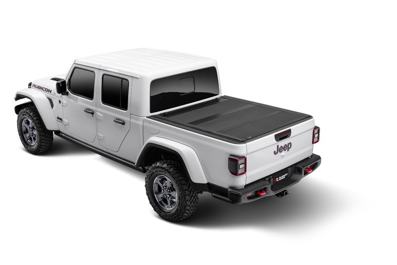 Rugged Ridge Armis Hard Folding With LINE-X Bed Cover 2020 JT Tonneau Covers - Hard Fold Rugged Ridge