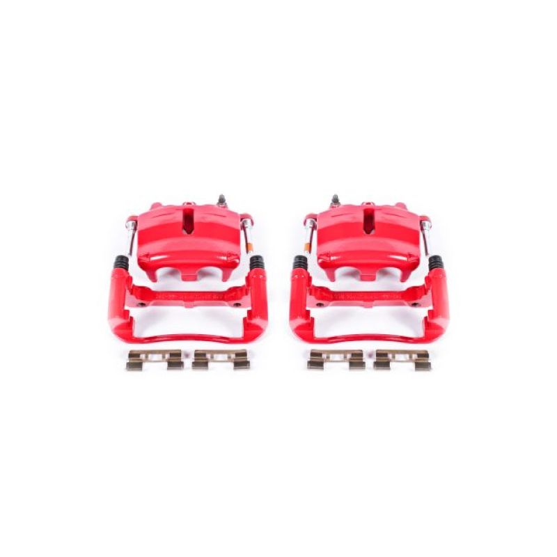 Power Stop 04-05 Ford F-150 Front Red Calipers w/Brackets - Pair Brake Calipers - Perf PowerStop