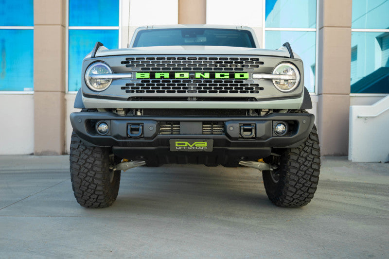 DV8 Offroad 2021 Ford Bronco Capable Bumper Slanted Front License Plate Mount Uncategorized DV8 Offroad