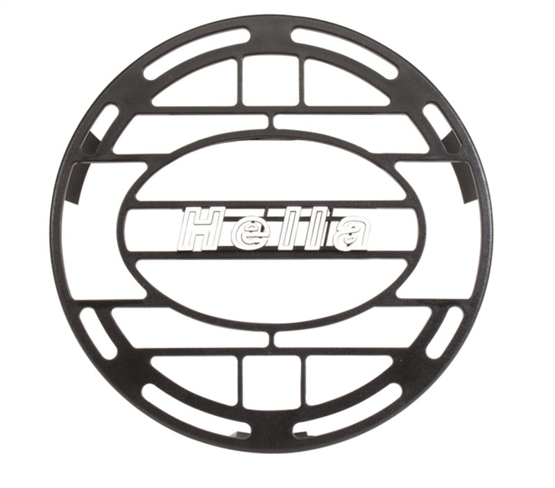 Hella Stone Shield Round Plastic Black Hella Logo Light Cover Light Covers and Guards Hella