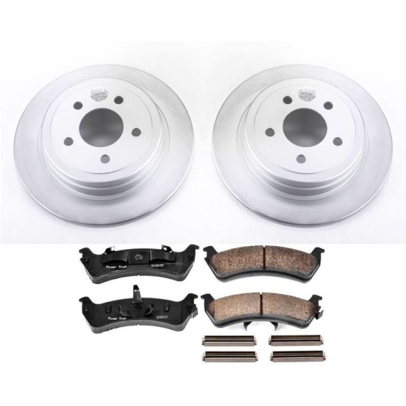 Power Stop 2003 Ford Explorer Sport Rear Z17 Evolution Geomet Coated Brake Kit Brake Kits - Performance Blank PowerStop