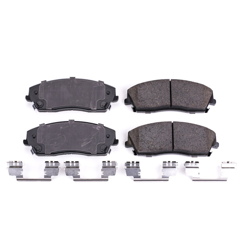 Power Stop 05-22 Chrysler 300 Front Z17 Evo Ceramic Brake Pad w/Hardware Brake Kits - Performance Blank PowerStop