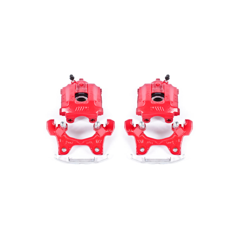 Power Stop 95-99 BMW M3 Rear Red Calipers w/Brackets - Pair Brake Calipers - Perf PowerStop