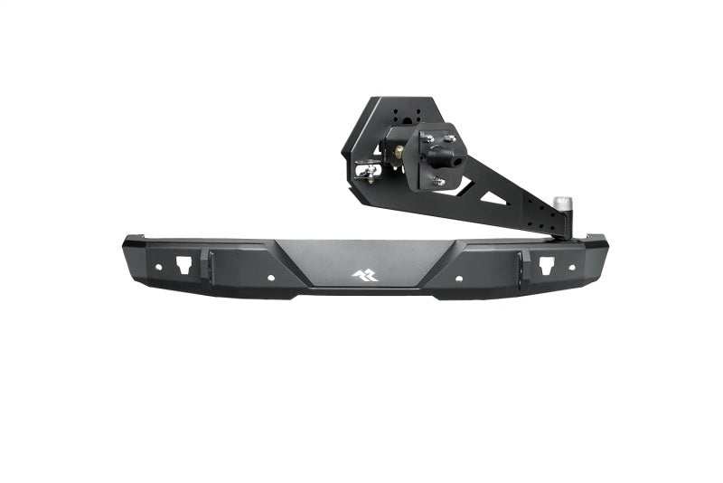 Rugged Ridge 18-22 Jeep Wrangler (JL) Rubicon/Spt 2dr HD Rear Bumper w/Swing Out Tire Carrier - Blk Bumpers - Steel Rugged Ridge