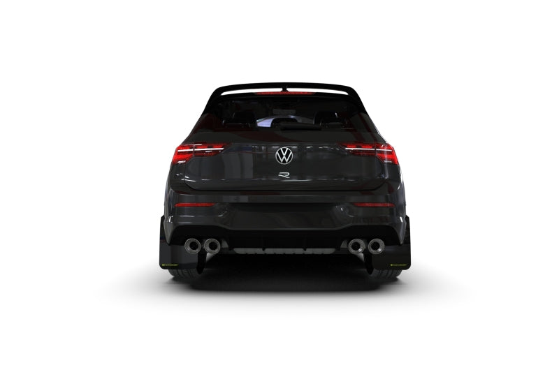 Rally Armor 22-25 VW MK8 Golf GTI/R Black UR Mud Flap w/Green Logo Mud Flaps Rally Armor