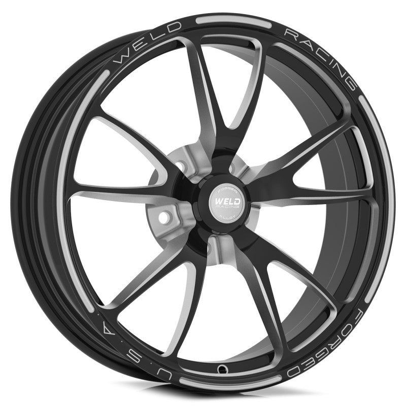 Weld Full Throttle 1-Piece 18x6 / 5x4.5 BP / 3.2in. BS Black Wheel - Non-Beadlock Wheels - Forged Weld