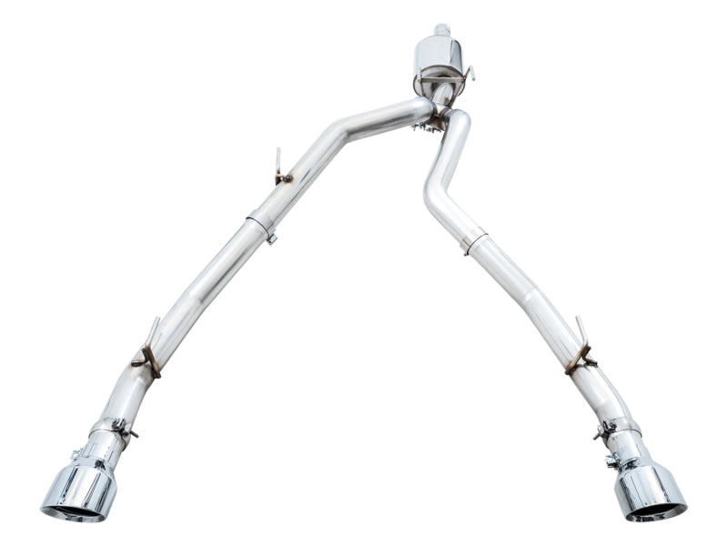 AWE Tuning 09-18 RAM 1500 5.7L (w/Cutouts) 0FG Dual Rear Exit Cat-Back Exhaust - Chrome Silver Tips Catback AWE Tuning
