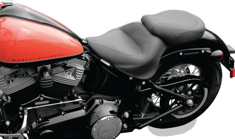 Mustang 11-13 Harley Blackline, 12-17 Slim,Slim S Wide Touring Solo Seat - Black Solo Motorcycle Seats Mustang Motorcycle
