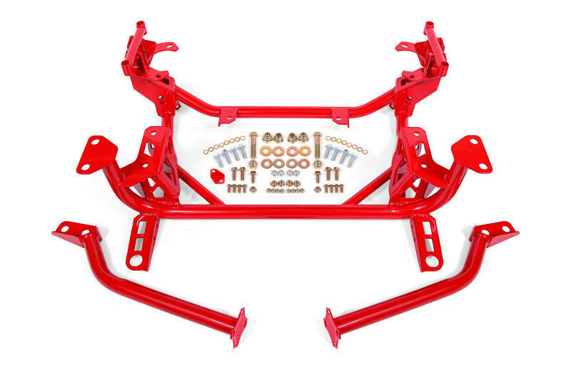 BMR 15-20 Ford Mustang Street Version (DOM) K-Member - Red Crossmembers BMR Suspension