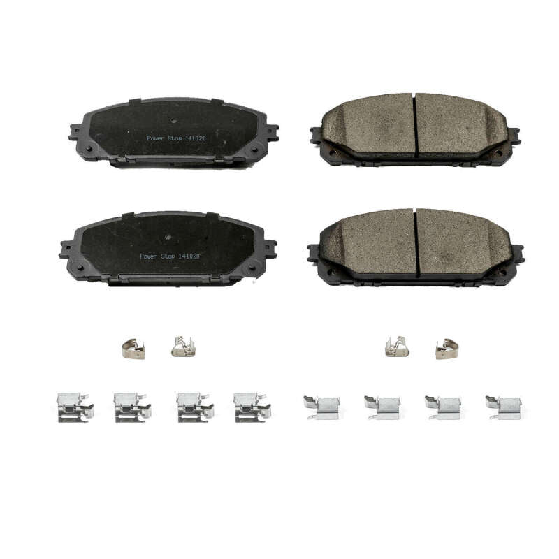 Power Stop 14-15 Jeep Cherokee Front Z17 Evolution Ceramic Brake Pads w/Hardware Brake Pads - OE PowerStop