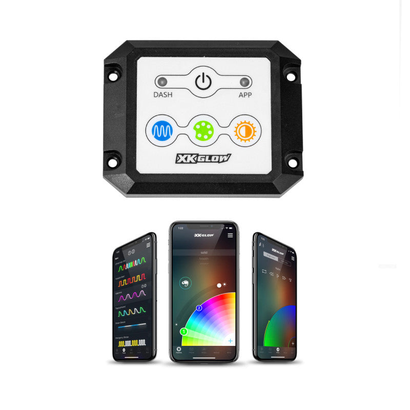 XK Glow Dash Surface Mount XKCHROME Controller Kit Switch Panels XKGLOW