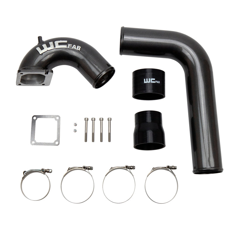 Wehrli 03-07 Cummins 5.9L D/S 3.5in. Intake Horn IC Pipe - Candy Teal Intercooler Pipe Kits Wehrli