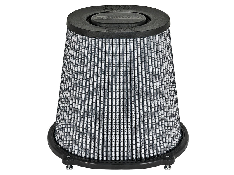 aFe Quantum Pro DRY S Air Filter Flat Top - 5in Flange x 9in Height Cold Air Intakes aFe