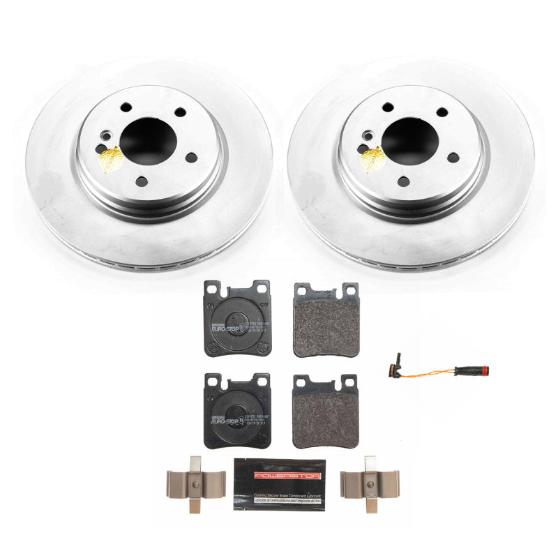 Power Stop 01-04 Mercedes-Benz CLK55 AMG Rear Euro-Stop Brake Kit Brake Kits - OE PowerStop