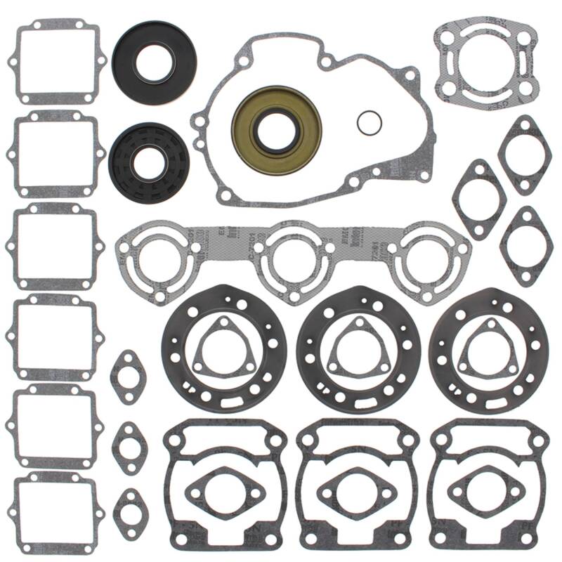 Vertex Gaskets 93-95 Polaris SLT750/SL750 Complete Gasket Kit w/ Oil Seals Engine Hardware Vertex Pistons